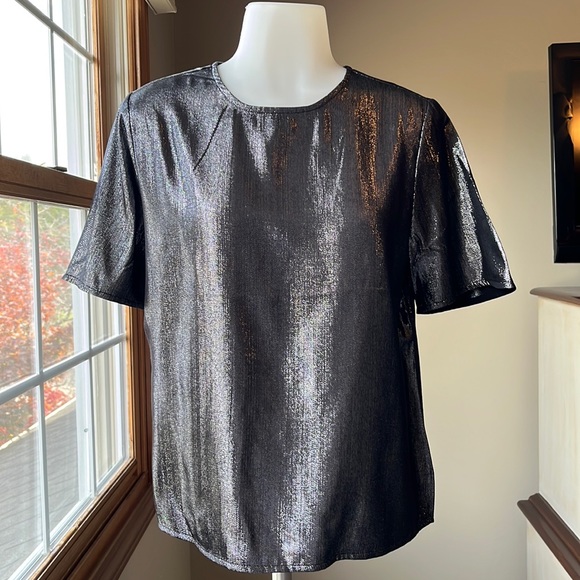Express Tops - Sheeny Metallic Top